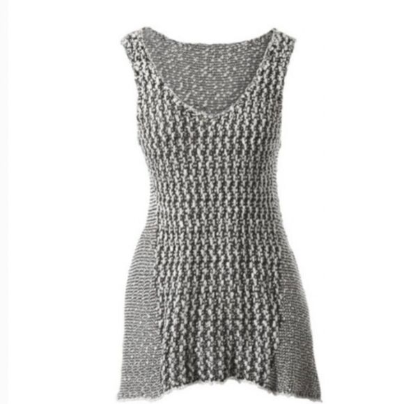 CAbi Black and White Textured Knit Tank Top - Picture 5 of 7
